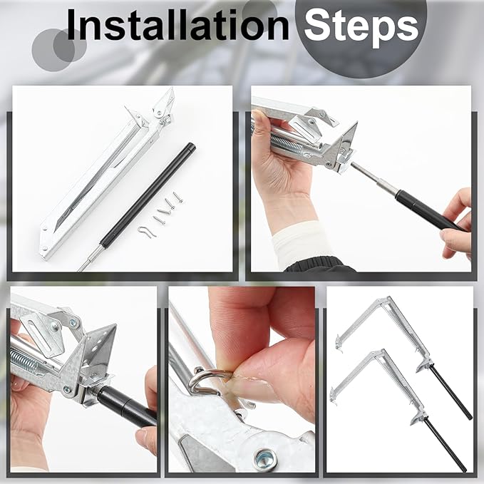 Amylove 2 Pcs Single Spring Automatic Roof Vent Opener Greenhouse Accessories - Image 6