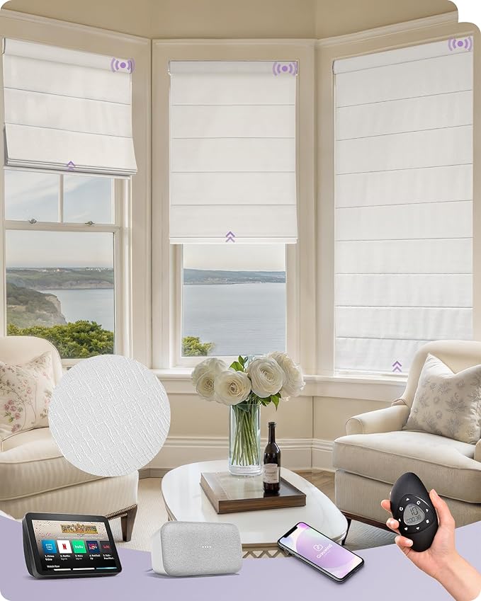 Graywind Smart Roman Shades 60% Blackout Compatible by Graywindbeyondshading