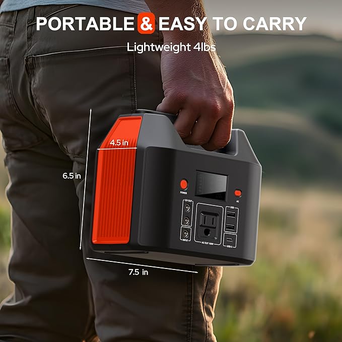 SinKeu 150W Power Bank Station, 122.8Wh/38400mAh LiFePO4 Battery, Solar - Image 3