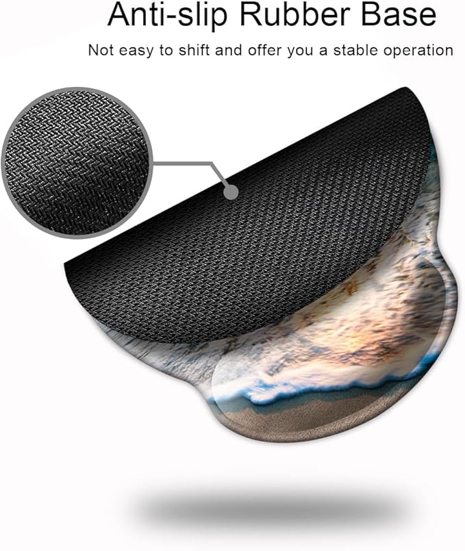 Ergonomic Mouse Pad with Wrist Support, Mouse Pad with Wrist Rest, Relieve - Image 5