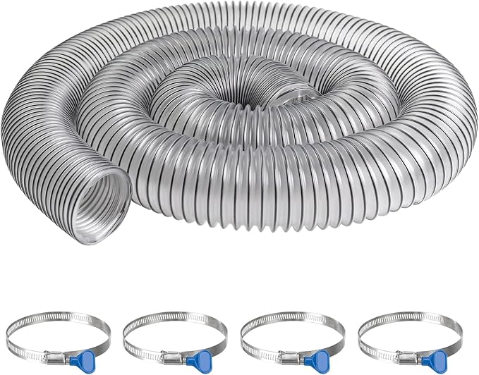 2-1/2"x10'PVC Dust Collection Hose, 2-1/2"Dust Collector Hose by JIANBENKJ