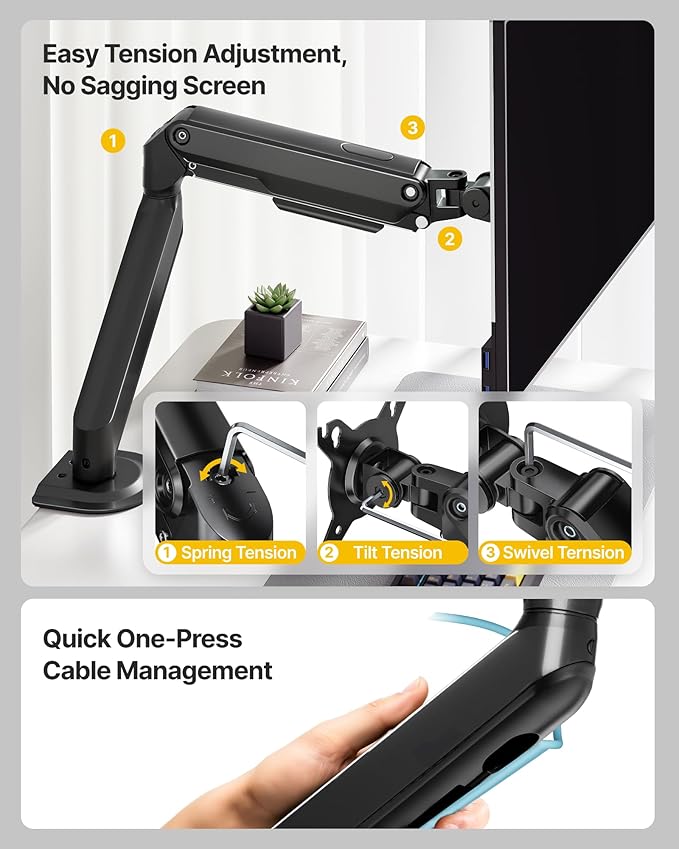 monTEK Single Monitor Arm Mount - Image 6