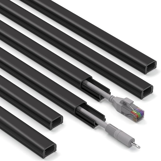 ZhiYo 85in Cord Covers for Wires on Wall, 1 Mini Cord Hider Wall, Self-Adhesive by ZhiYo