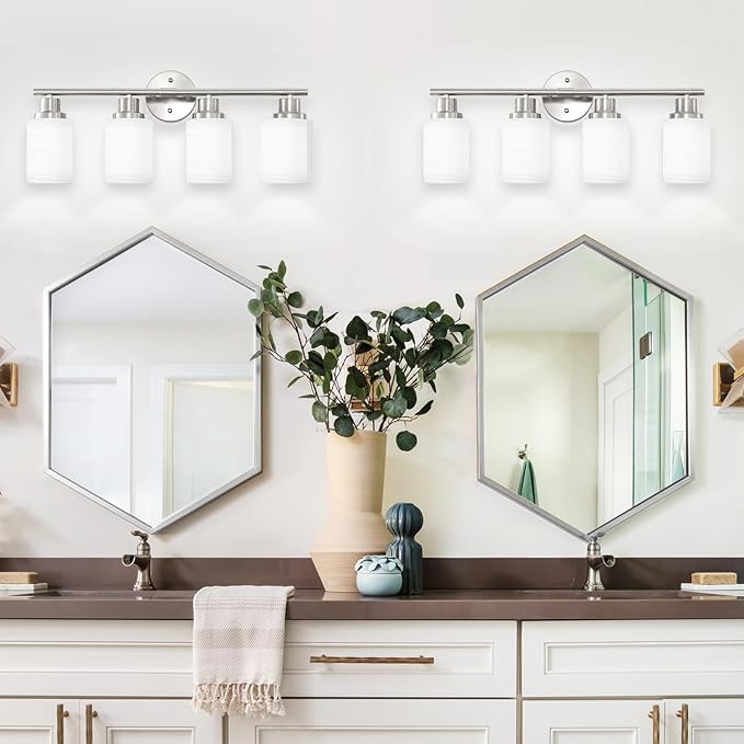 Guliaofo 4-Light Brushed Nickel Vanity Lights - Image 6