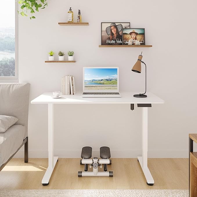 Veken 47.2 Inch Electric Standing Desk, Height Adjustable Sit Stand Up - Image 2