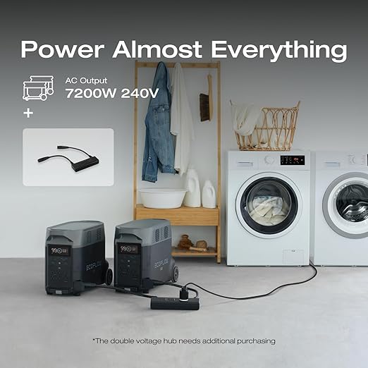 EF ECOFLOW Portable Power Station 3600Wh DELTA Pro, 120V AC Outlets x 5 - Image 9