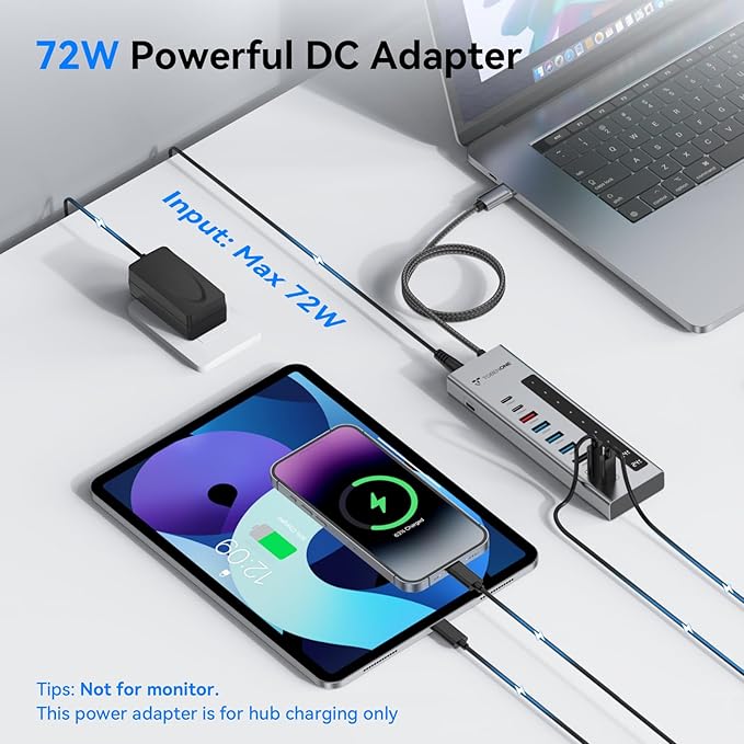 TobenONE Powered USB C Hub, 11-in-1 10Gbps USB C Splitter - Image 5