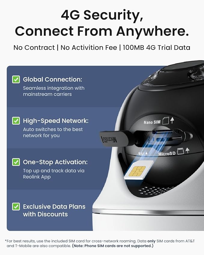 REOLINK 5MP 4G LTE Cellular Security Camera Outdoor, 360° Pan-Tilt, Sim+32GB SD - Image 5