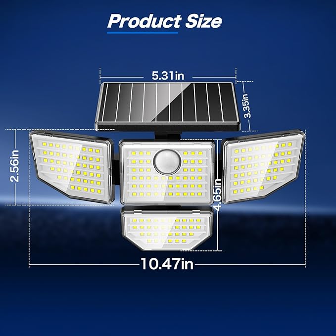 Adewalk 3000LM Outdoor Solar Light - Image 8