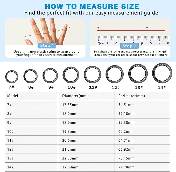 S SECRETTOP Smart Health Ring for Men Women, Fitness Tracker Ring - Image 6