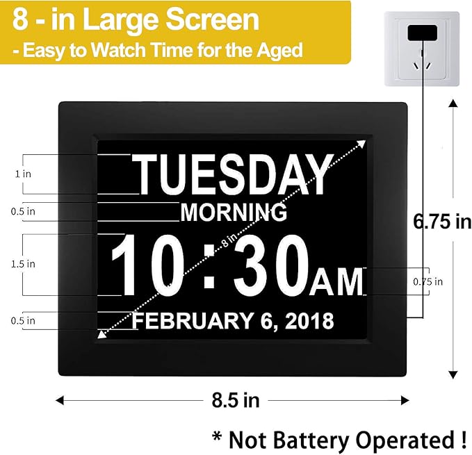 【New 2024】 Digital Calendar Alarm Day Clock - - Image 2
