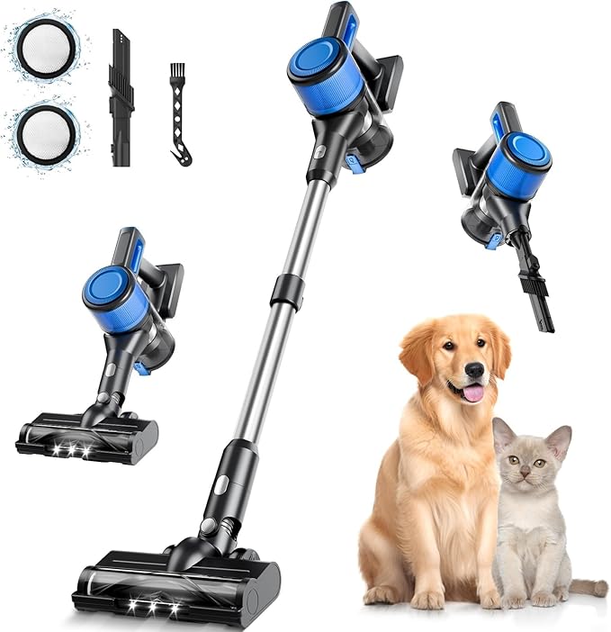 BSNAW Cordless Vacuum Cleaner for Home, 8-in-1 Lightweight Stick Vacuum by BSNAW