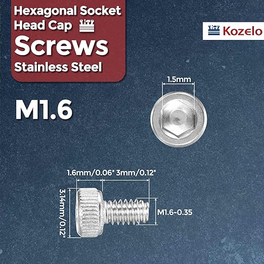 Kozelo 100pcs Socket Head Cap Screws - Image 2