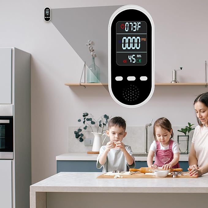 Vzmcov Portable Carbon Monoxide Detector Mini air Quality Monitor - Image 5