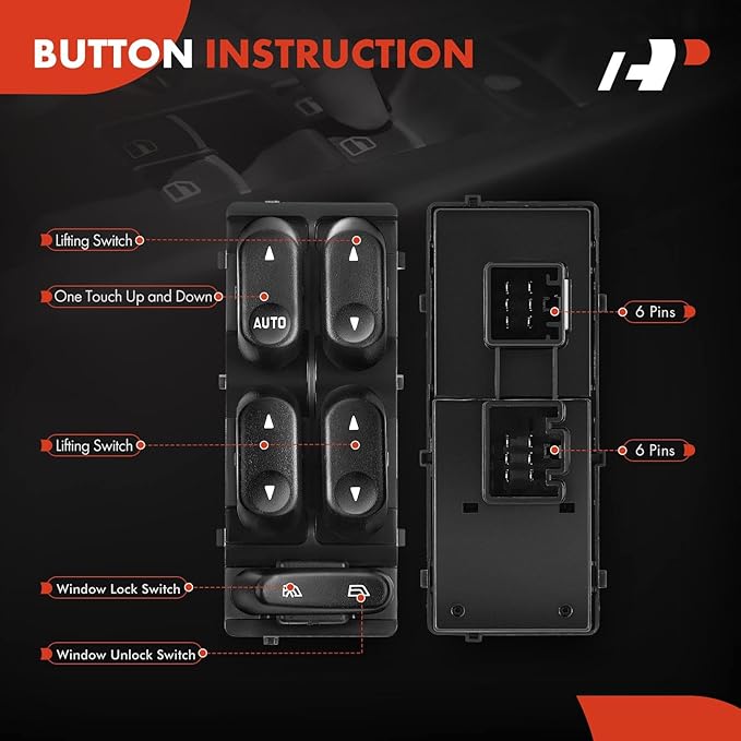 A-Premium Master Power Window Switch Compatible - Image 4