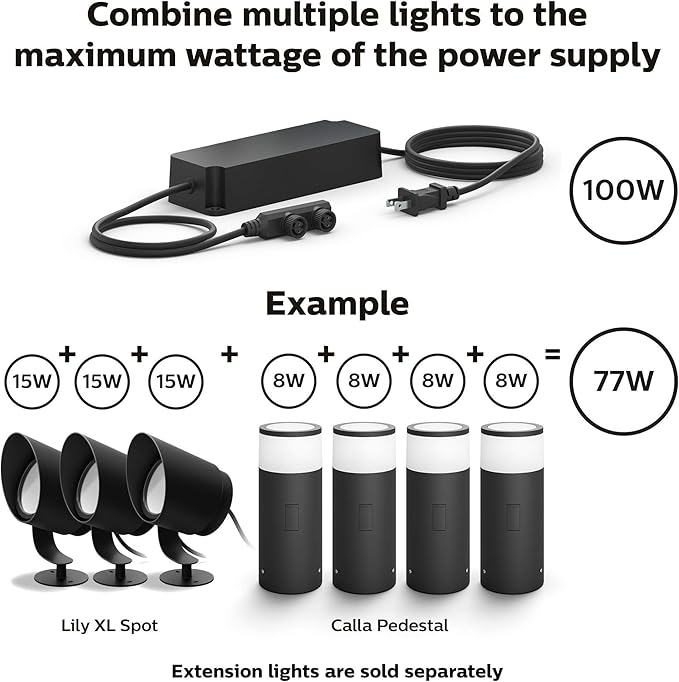 Philips Hue Outdoor 8-Foot Cable and T Connector - Image 5