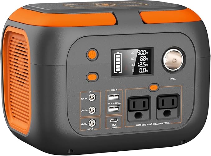 SinKeu 300W Portable Power Station, 260Wh/70400mAh Outdoor Solar Generator by SinKeu