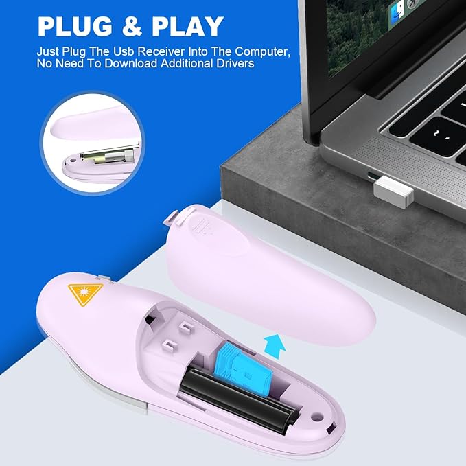 QUI Presentation Clicker Wireless Presenter Remote Clicker - Image 2