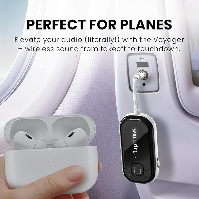 Avantree Voyager – OLED Display & Latest Auracast Bluetooth 5.4 Adapter - Image 3
