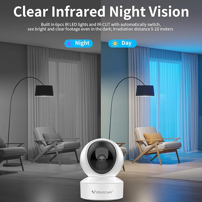 VSTARCAM 5G Security Camera Indoor, 4MP 2.5K Pet Camera - Image 5