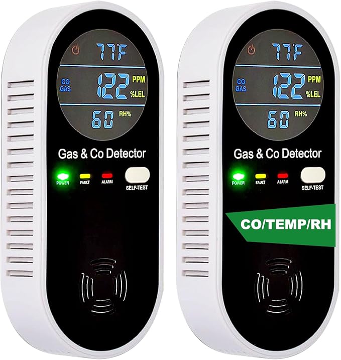 Combustible Gas & Carbon Monoxide Detector 4-in-1 Alarm - Image 2