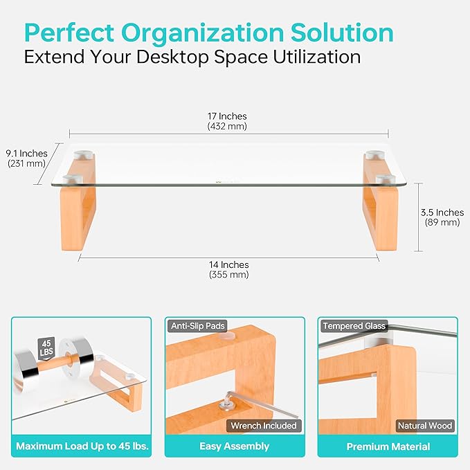 YEOUX Multi-Purpose Desktop Stand, Desk Organization Shelf - Image 5