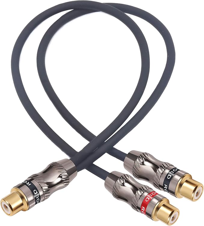 Devinal Y-Cable, RCA Female to 2 RCA Female Adapter, Video/Audio Splitter - Image 4