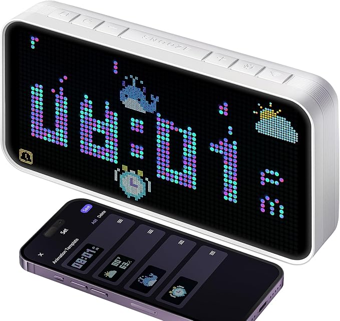 Dekala PixelRise Smart Alarm Clock by Dekala