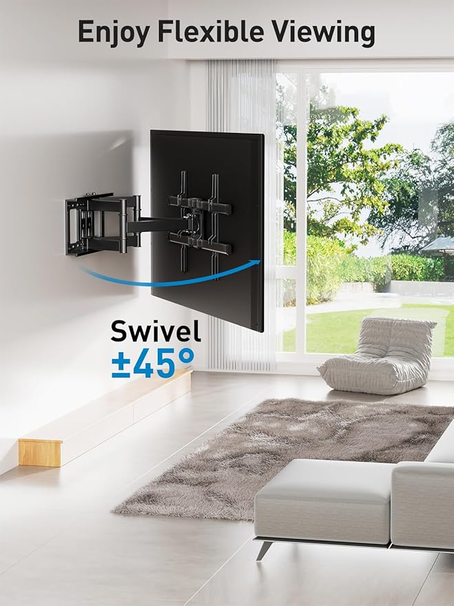 PERLESMITH Full Motion TV Wall Mount - Image 5
