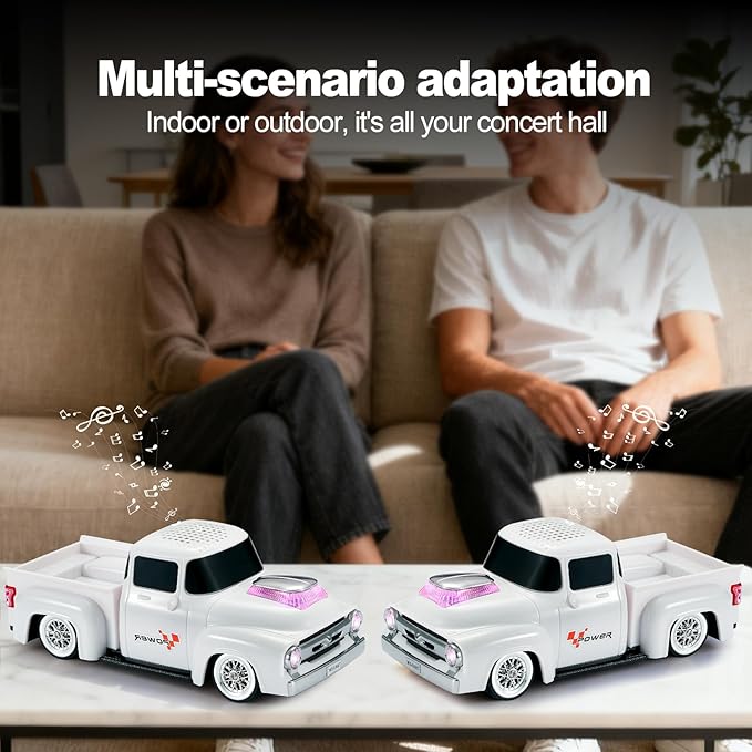 Vintage Pickup Truck Bluetooth Speaker, Retro Truck Model - Image 6