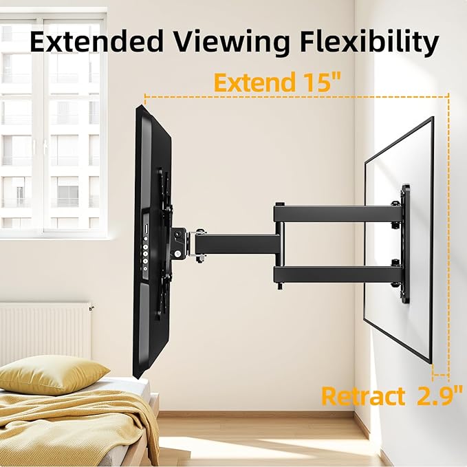 IWORKBOARD 32+ 40 inch Full Motion TV Wall Mount - Image 5