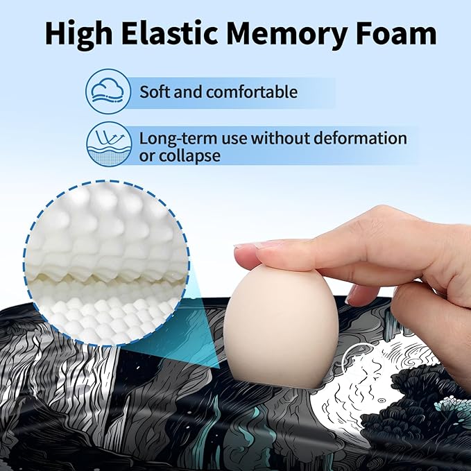 YIWEI Ergonomic Mouse Pad with Wrist Rest - Image 3