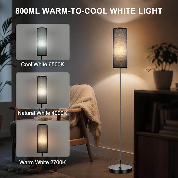 FRIDEKO HOME Floor Lamp, Color Changing Ambient Lighting - Image 3