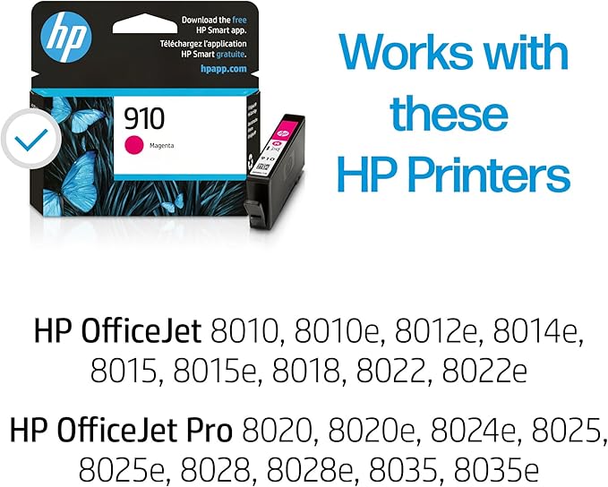 HP 910 Magenta Ink Cartridge | Works - Image 2