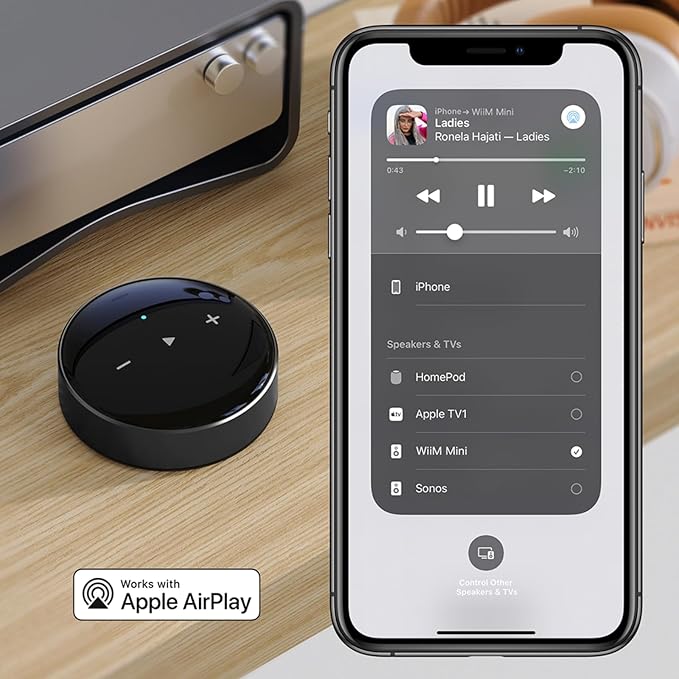 WiiM Mini AirPlay 2 Wireless Audio Streamer, Preamplifier, Works - Image 4