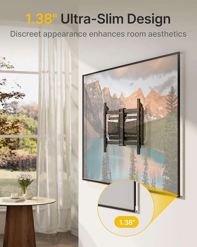 monTEK Heavy Duty Ultra Slim TV Wall Mount - Image 2