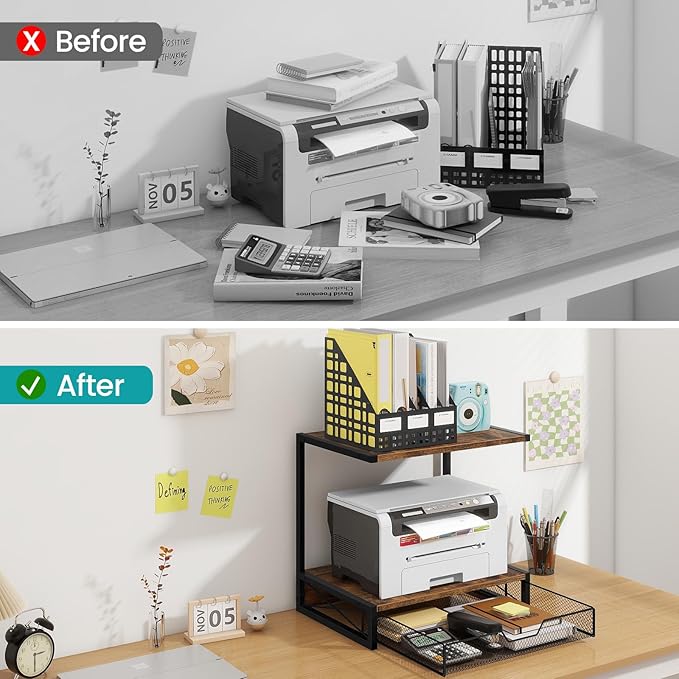 ELITEROO 2-Tier Desktop Printer Stand - Image 3