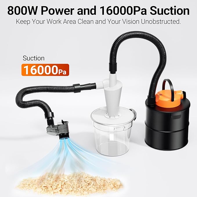 Supports 300W Spindle/500W Spindle Motor CNC Machines CNC Vacuum Cleaner - Image 4