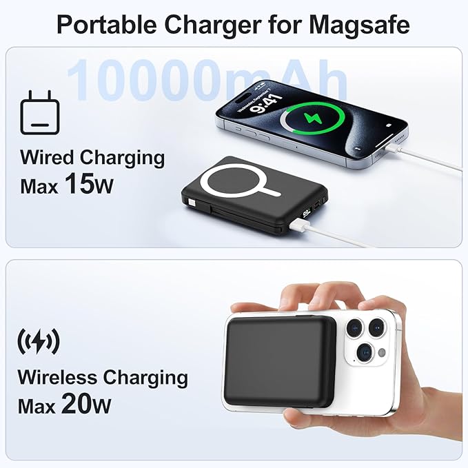for Magsafe Portable Charger - 10000mAh Battery Pack - Image 3