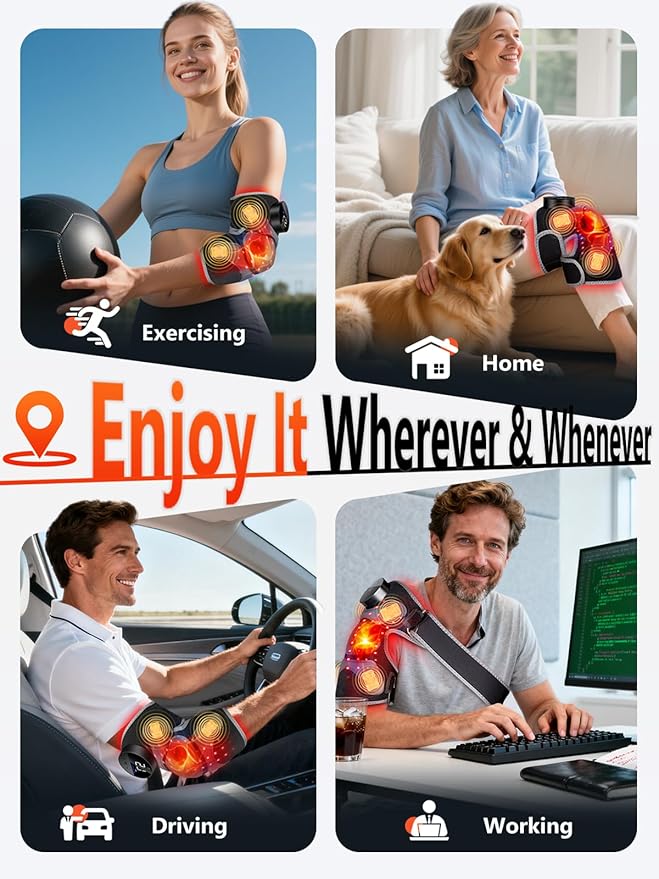 Upgrade 4 Massage Area Knee Brace & Red Light Therapy - Image 8