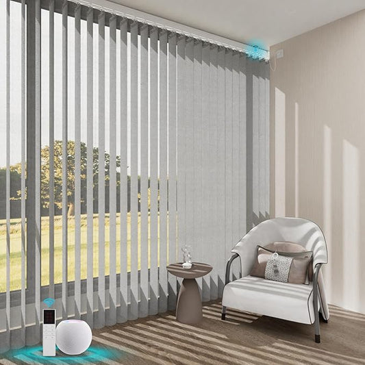 Blindify Motorized Sheer Vertical Blinds by BlindifyOffical