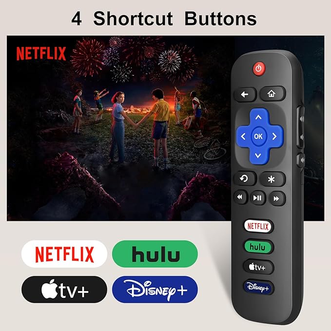 【Pack of 2】 New Replacement for All Roku TV Remote, Compatible for All - Image 5