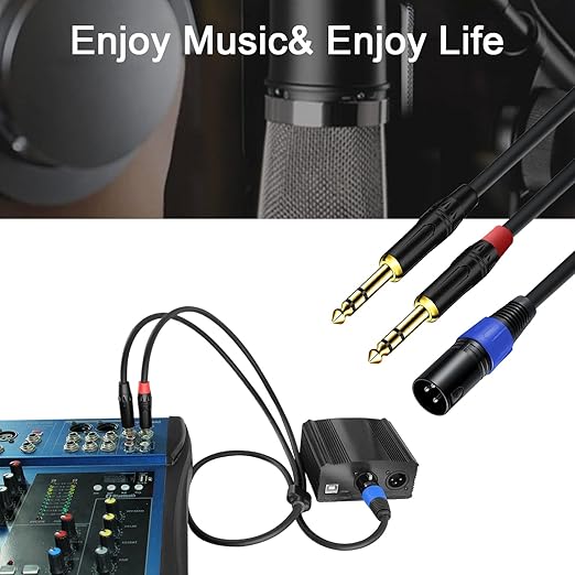 Jozzai 6.35mm Dual TRS to XLR Male Cable - Image 9