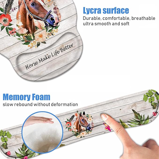 Keyboard Wrist Rest + Mouse Pad Wrist Support Set - Image 5