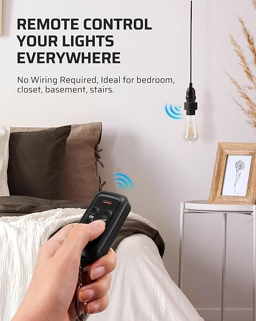 DEWENWILS Remote Control Light Socket - Image 2