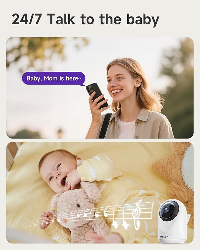 MAMAPRO Baby Monitor with Camera and Audio - Image 8