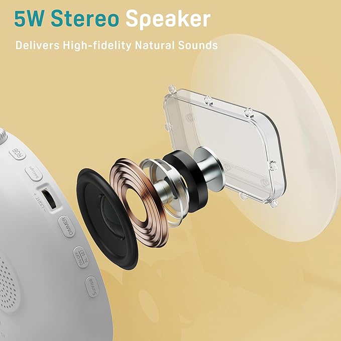JALL Sunrise Alarm Clock White Noise Sound Machine - Image 4