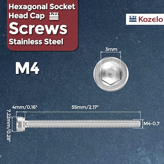 Kozelo 25pcs Socket Head Cap Screws - Image 2