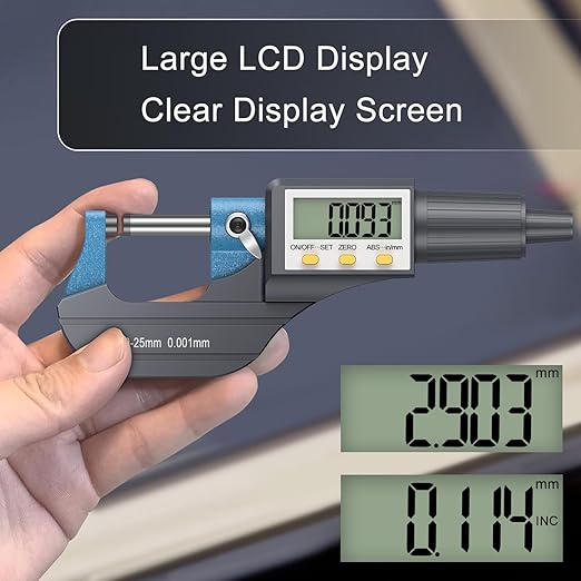 HDLKNAK Digital Micrometer, Outside Micrometer Precision Measuring Tool - Image 2