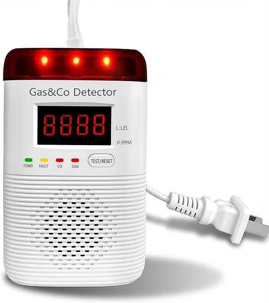 2 in 1 Gas and Carbon Monoxide Detector Plug in by DOUSHIQIAN
